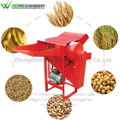 Machinery Repair Shops Mini Weiwei Grain Machinery Wheat Thresher Corn Rice Huller